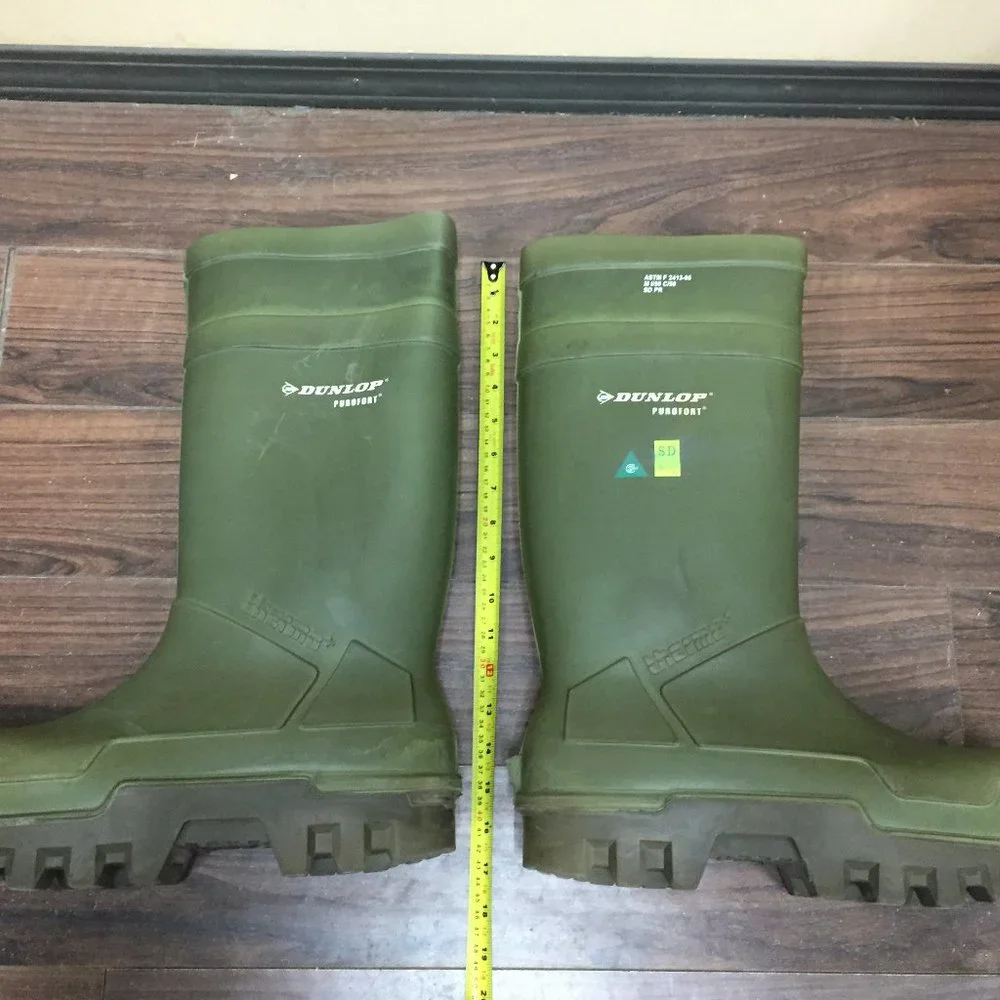 Dunlop Men's Size 15 Purofort Thermo+ Boots Steel Toe Extreme Cold Weather Olive - Picture 9 of 12